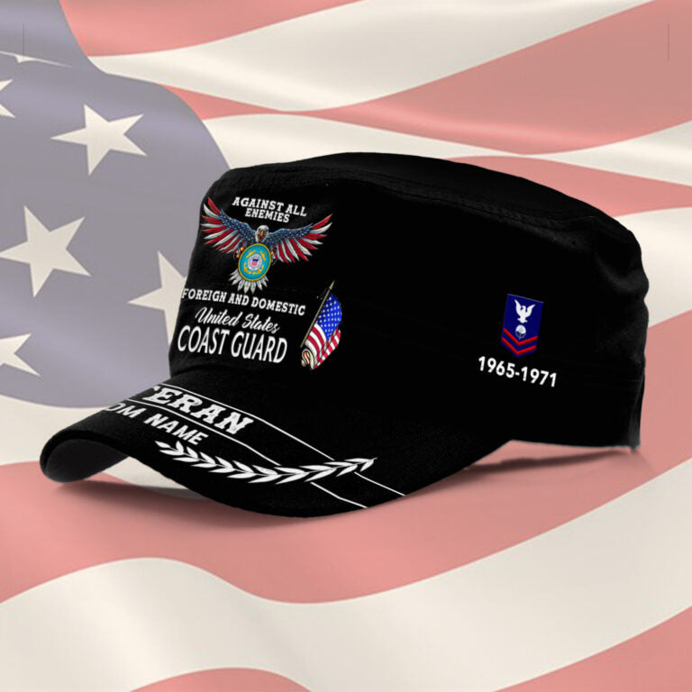 Personalized US Veteran Cap - Military Cap - Been There - Again All Enemies
