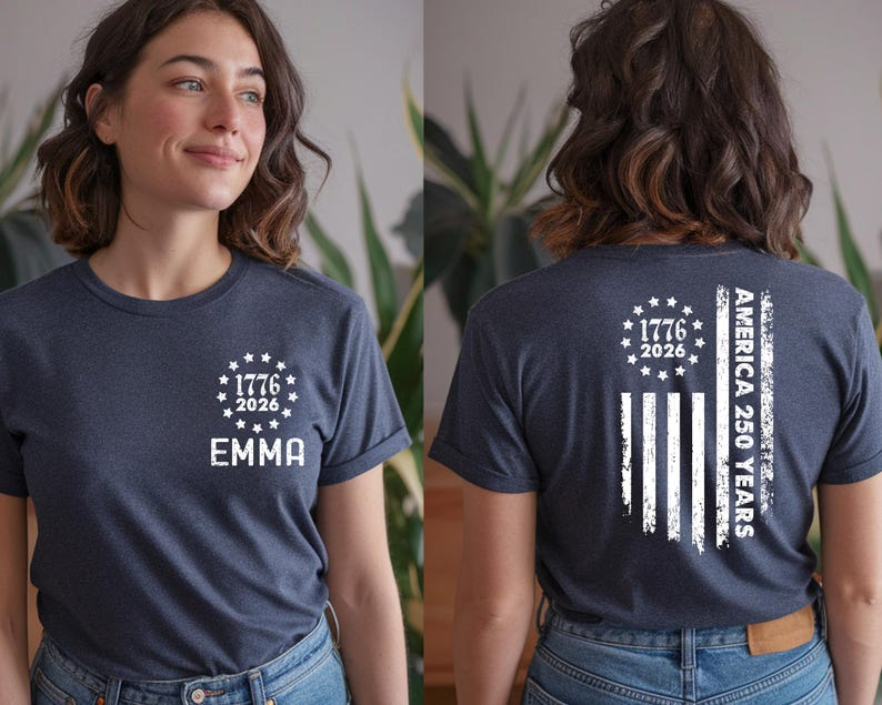 Personalized Independence Day Shirt, 250 Years of USA Gift, Custom Happy Birthday Tshirt