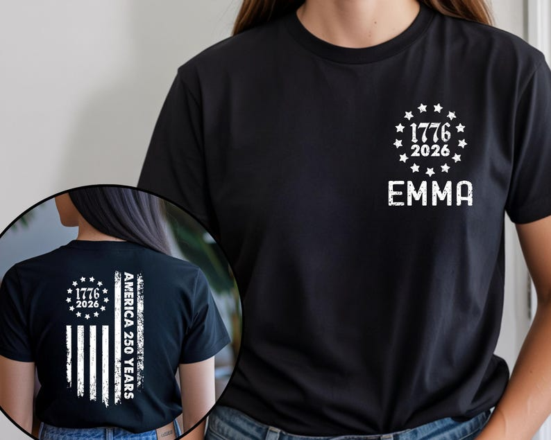 Personalized Independence Day Shirt, 250 Years of USA Gift, Custom Happy Birthday Tshirt