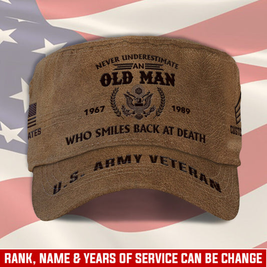 Personalized US Veteran Cap - Military Cap - Defender of Freedom