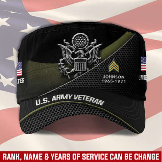 Personalized US Veteran Cap - Military Cap - Once A Soldier, Always A Soldier