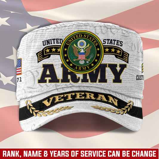 Personalized US Veteran Cap - Military Cap - American Warrior