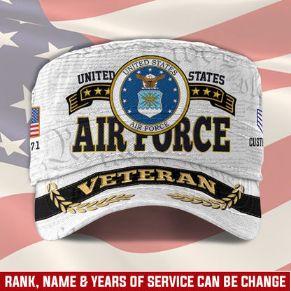 Personalized US Veteran Cap - Military Cap - American Warrior