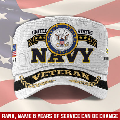 Personalized US Veteran Cap - Military Cap - American Warrior