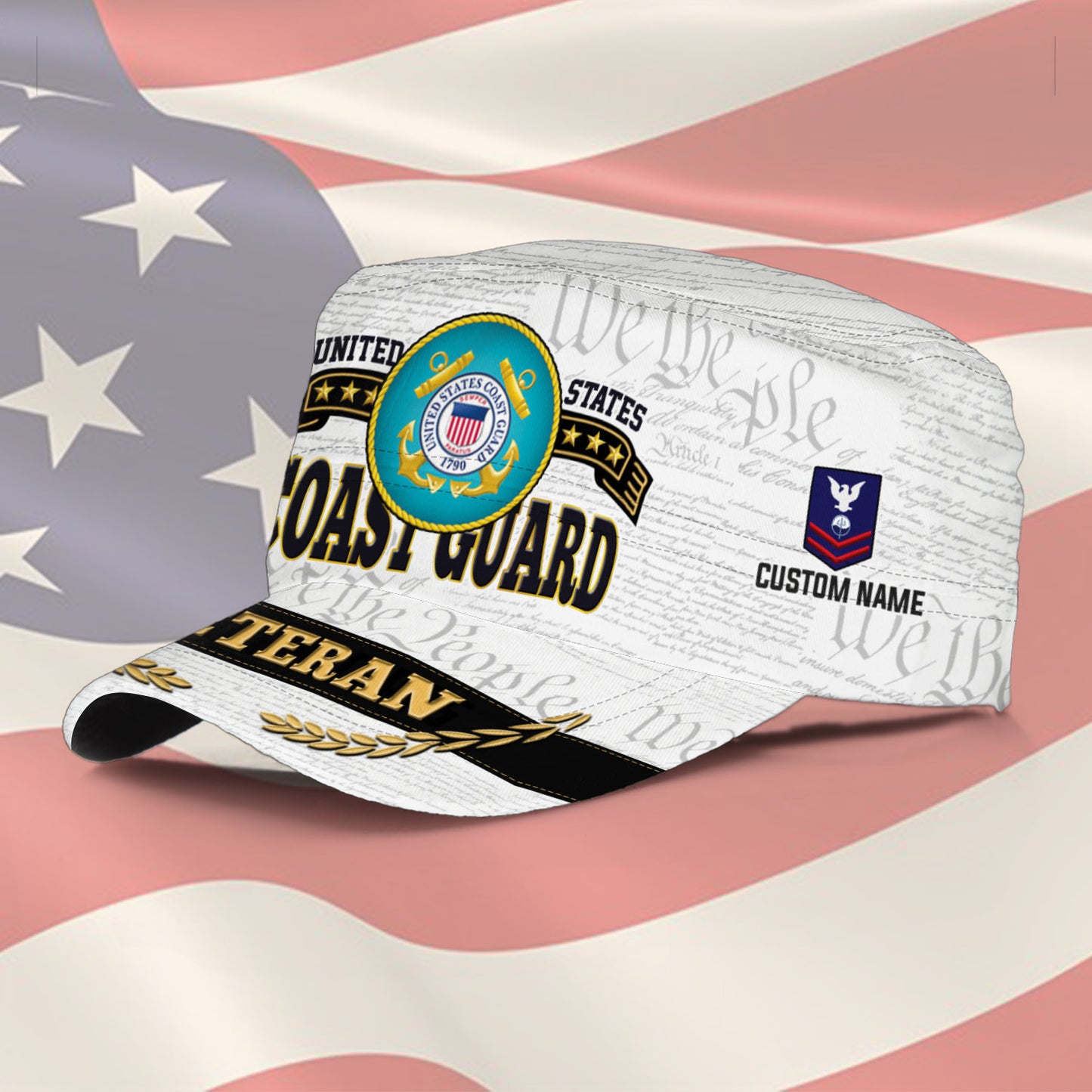 Personalized US Veteran Cap - Military Cap - American Warrior