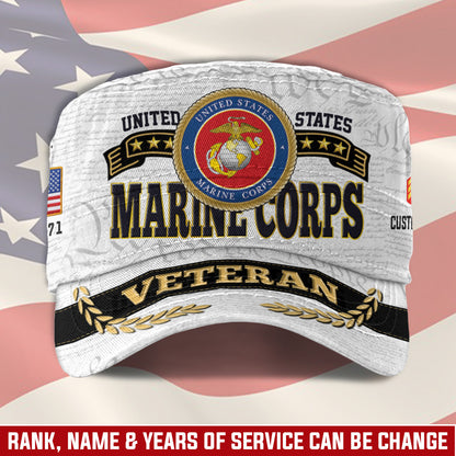 Personalized US Veteran Cap - Military Cap - American Warrior