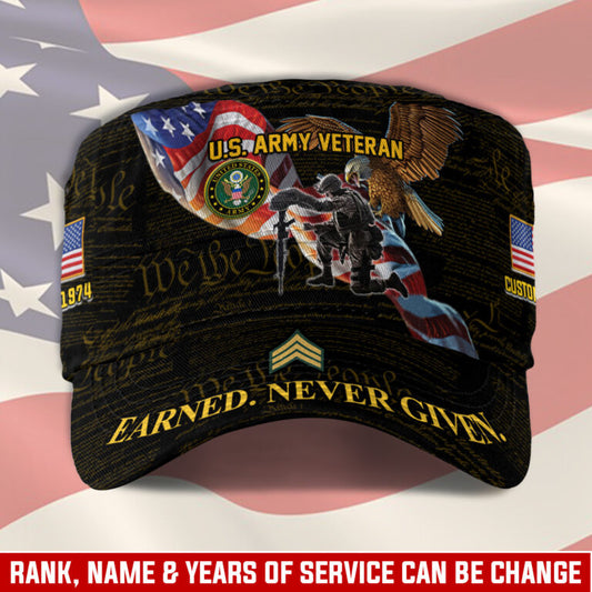 Personalized US Veteran Cap - Military Cap - Semper Fortis
