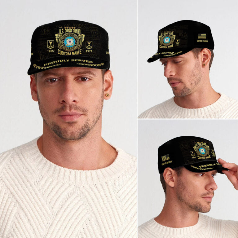 Personalized US Veteran Cap - Military Cap - Proudly Served