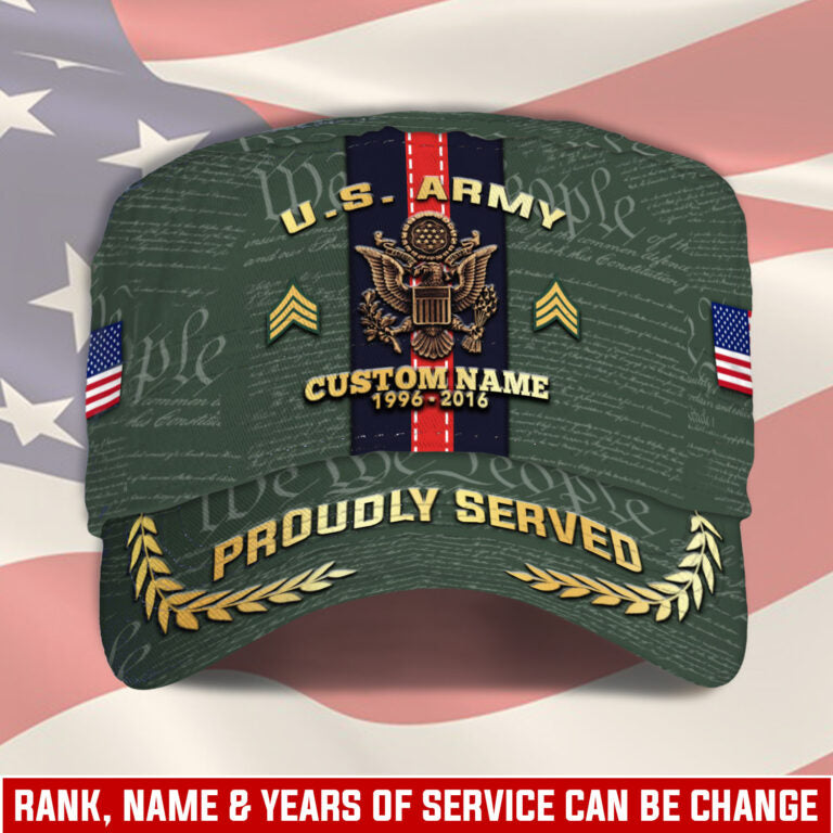 Personalized US Veteran Cap - Military Cap - Been There - Always Remember, Never Forget