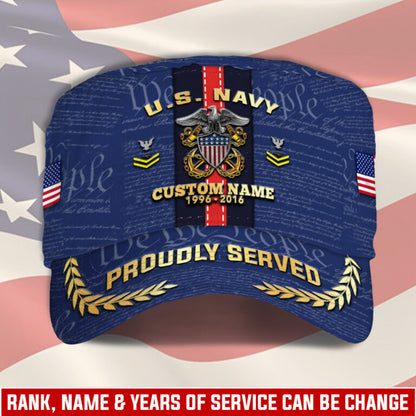 Personalized US Veteran Cap - Military Cap - Been There - Always Remember, Never Forget