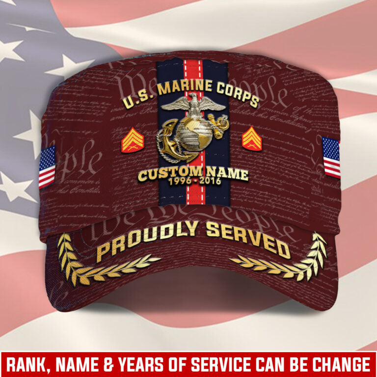Personalized US Veteran Cap - Military Cap - Been There - Always Remember, Never Forget