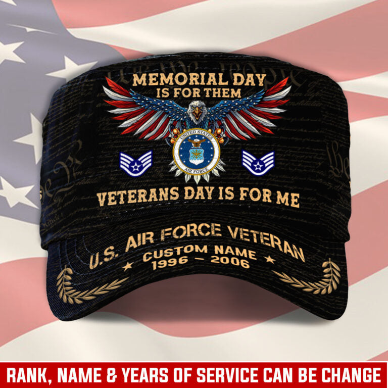 Personalized US Veteran Cap - Military Cap - Been There - Veterans Day Is For Me