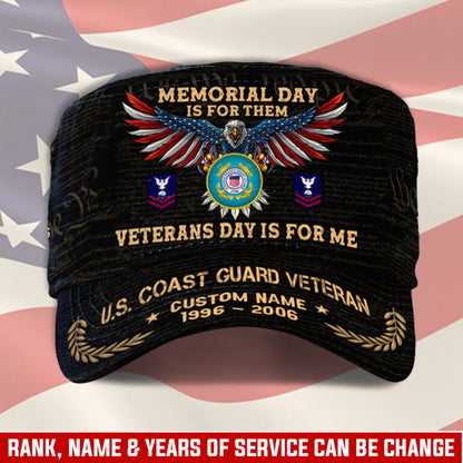 Personalized US Veteran Cap - Military Cap - Been There - Veterans Day Is For Me