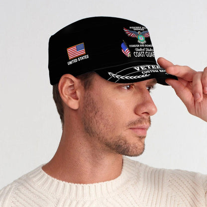 Personalized US Veteran Cap - Military Cap - Been There - Again All Enemies