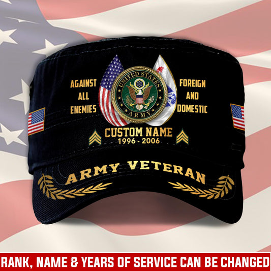Personalized US Veteran Cap - Military Cap - Veteran United States