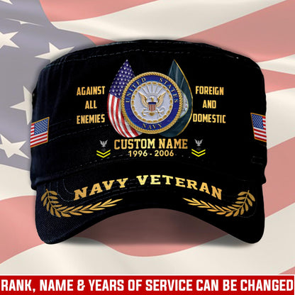 Personalized US Veteran Cap - Military Cap - Veteran United States