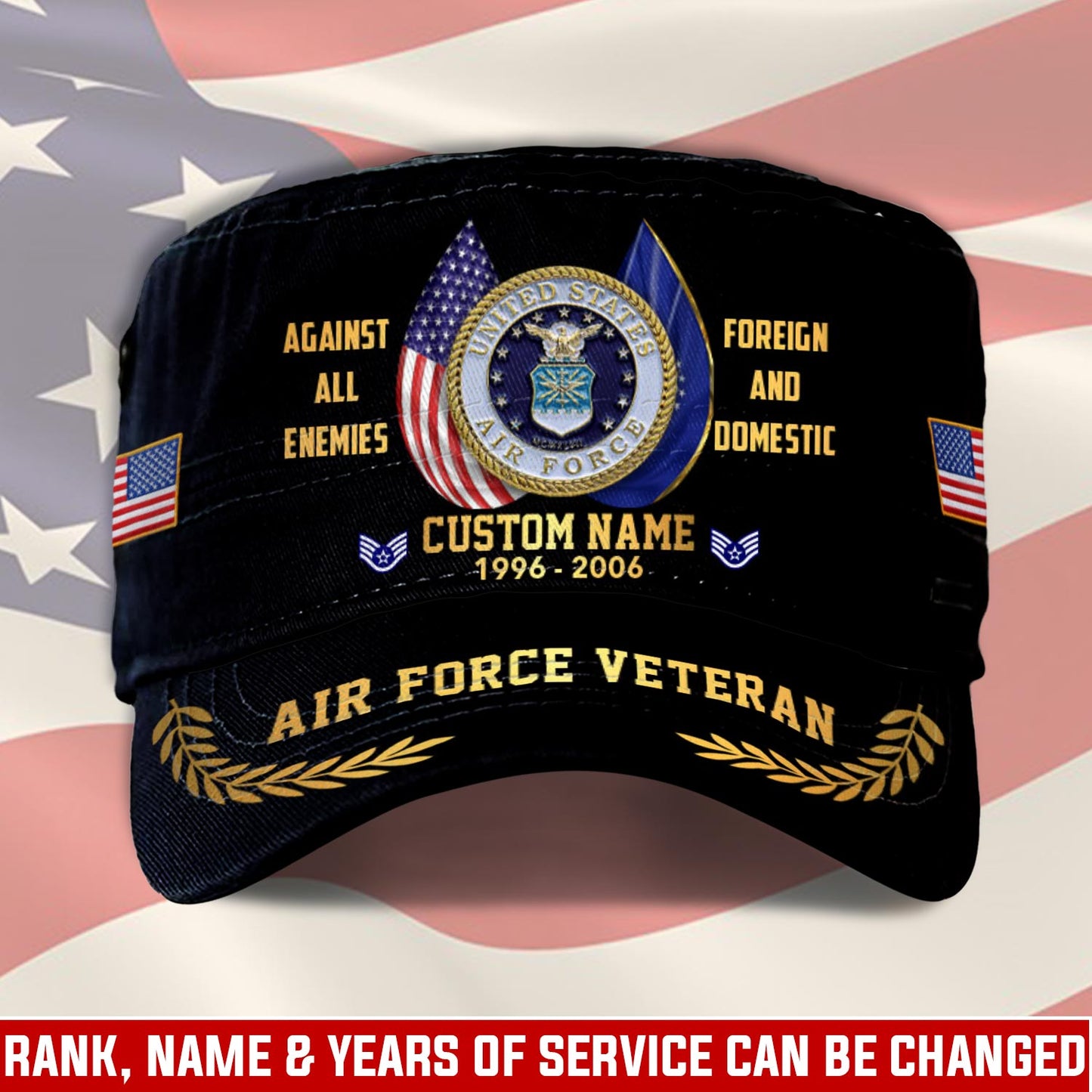 Personalized US Veteran Cap - Military Cap - Veteran United States