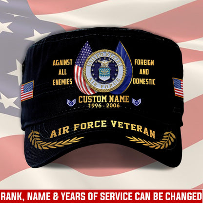 Personalized US Veteran Cap - Military Cap - Veteran United States