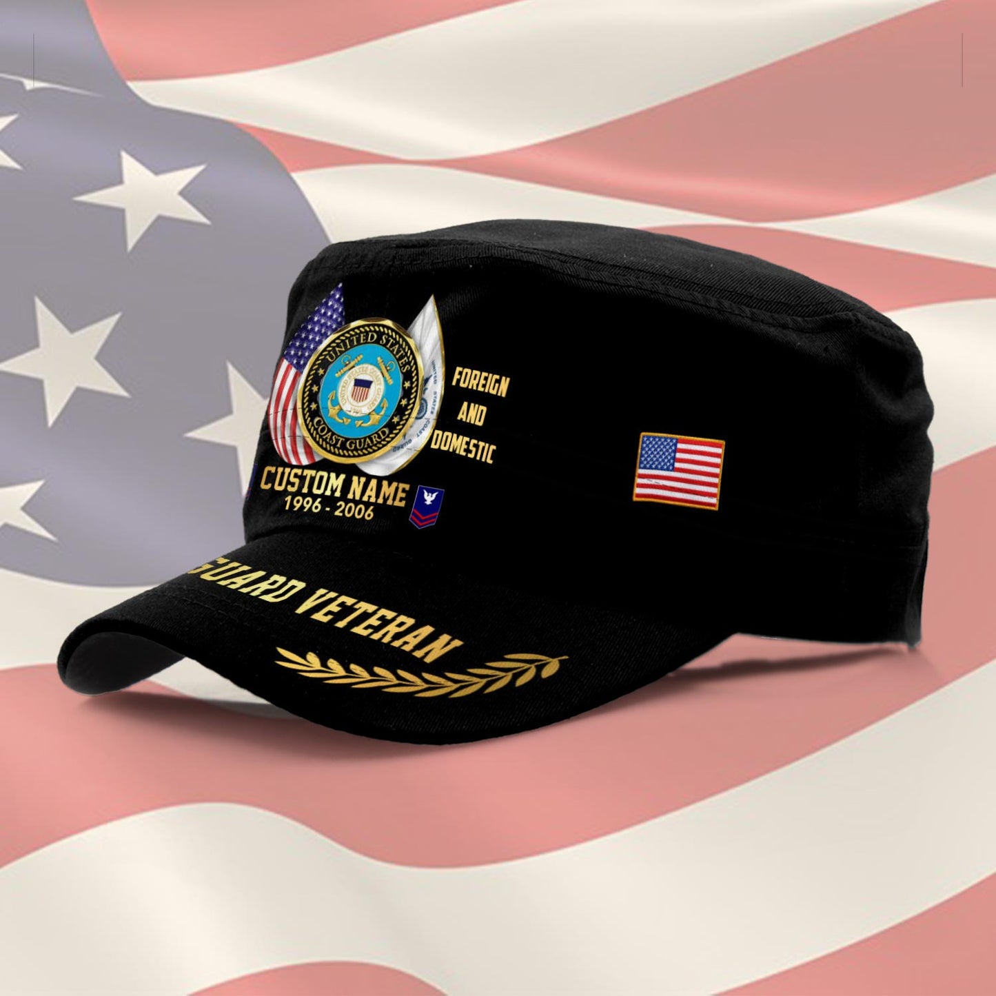 Personalized US Veteran Cap - Military Cap - Veteran United States