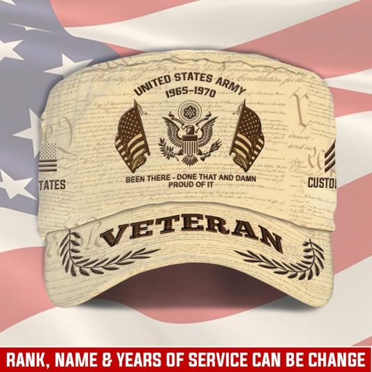 Personalized US Veteran Cap - Military Cap - Been There - Done That Damn Proud Of It
