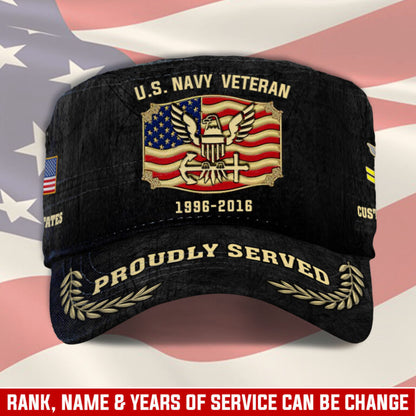 Personalized US Veteran Cap - Military Cap - Been There - Honor  Duty  Service
