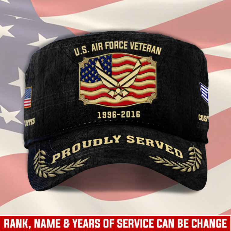 Personalized US Veteran Cap - Military Cap - Been There - Honor  Duty  Service