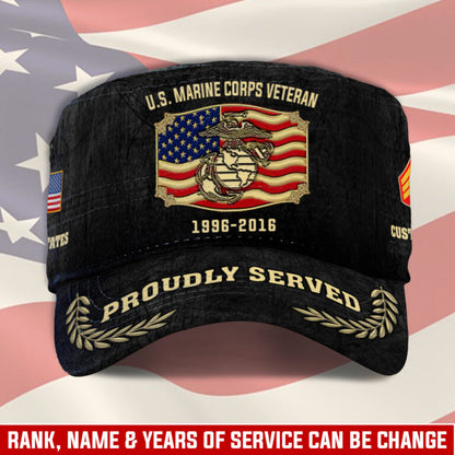 Personalized US Veteran Cap - Military Cap - Been There - Honor  Duty  Service