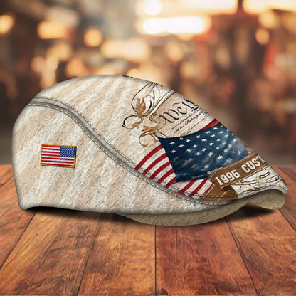 Personalized U.S. Navy Veteran Cap – Custom Name & Years of Service