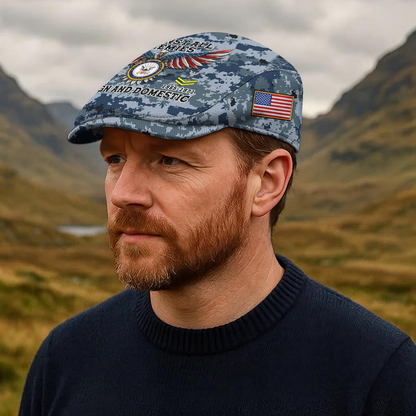 Custom U.S. Navy Veteran Jeff Cap – Name, Rank & Service Years Personalized
