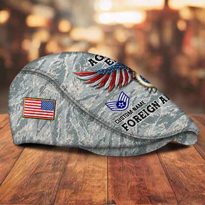 Custom U.S. Air Force Veteran Jeff Cap – Name, Rank & Service Years Personalized