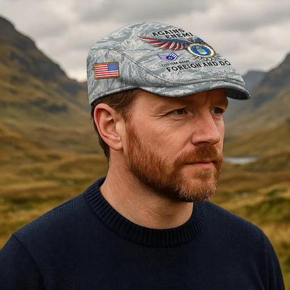 Custom U.S. Air Force Veteran Jeff Cap – Name, Rank & Service Years Personalized