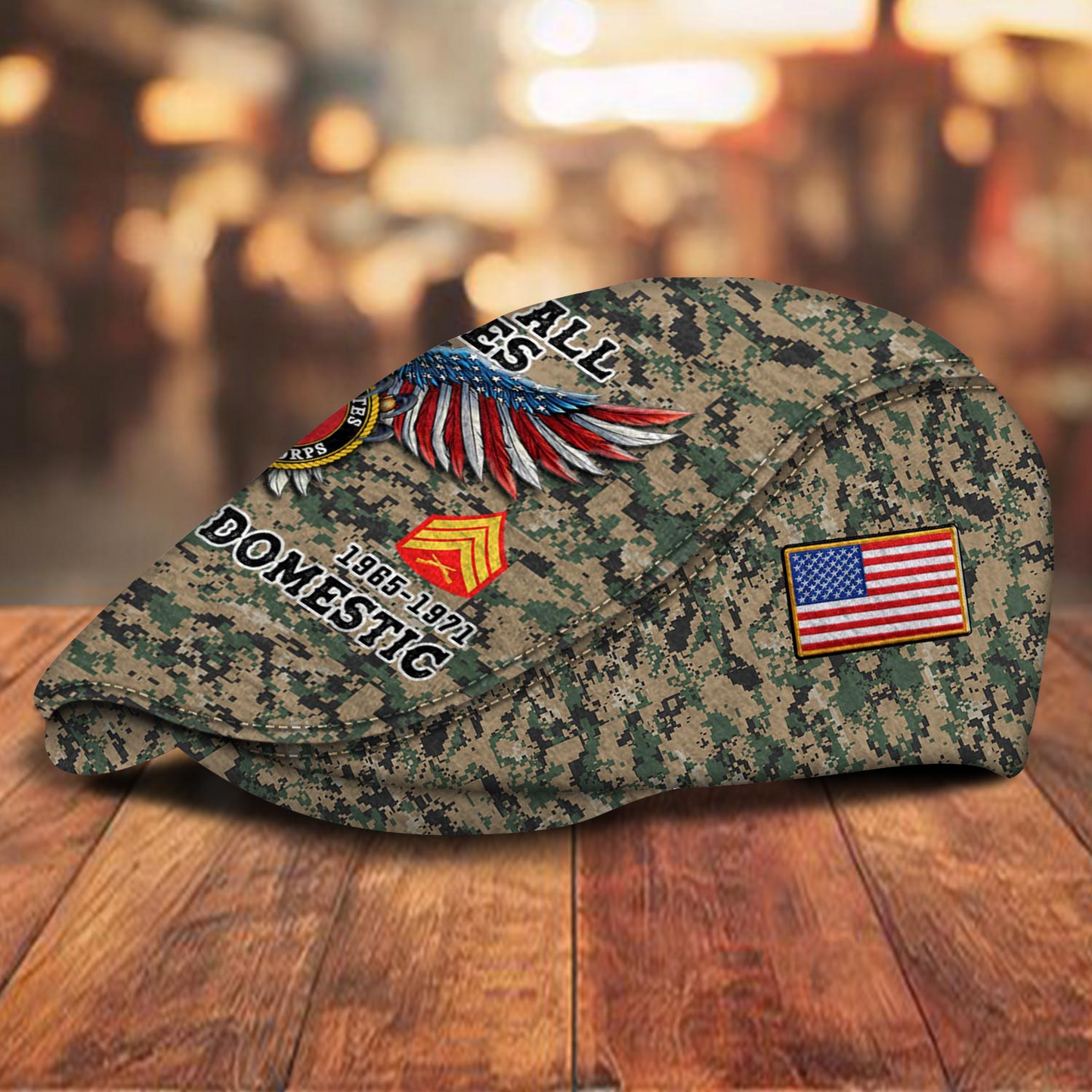Custom U.S. Marine Corps Jeff Cap – Name, Rank & Service Years Personalized