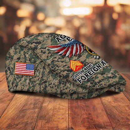 Custom U.S. Marine Corps Jeff Cap – Name, Rank & Service Years Personalized