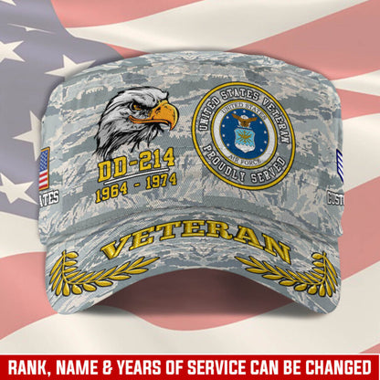 Personalized US Veteran Cap - Military Cap - Lest We Forget