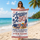 Personalized America 250 Freedom Summer Beach Towel – Custom Name Patriotic Quick-Dry Towel