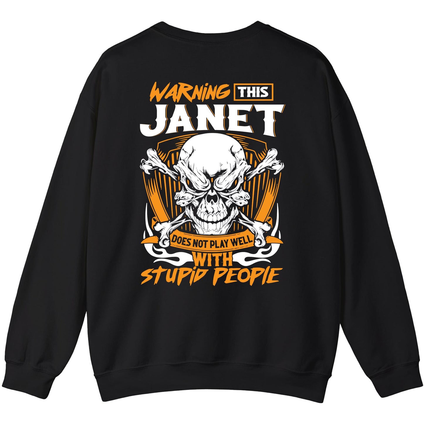 JANET - TC01TS003 - Warning This JANET Does Not Play Well With Stupid People - Personalized Shirt, Premium Gift for Anniversary