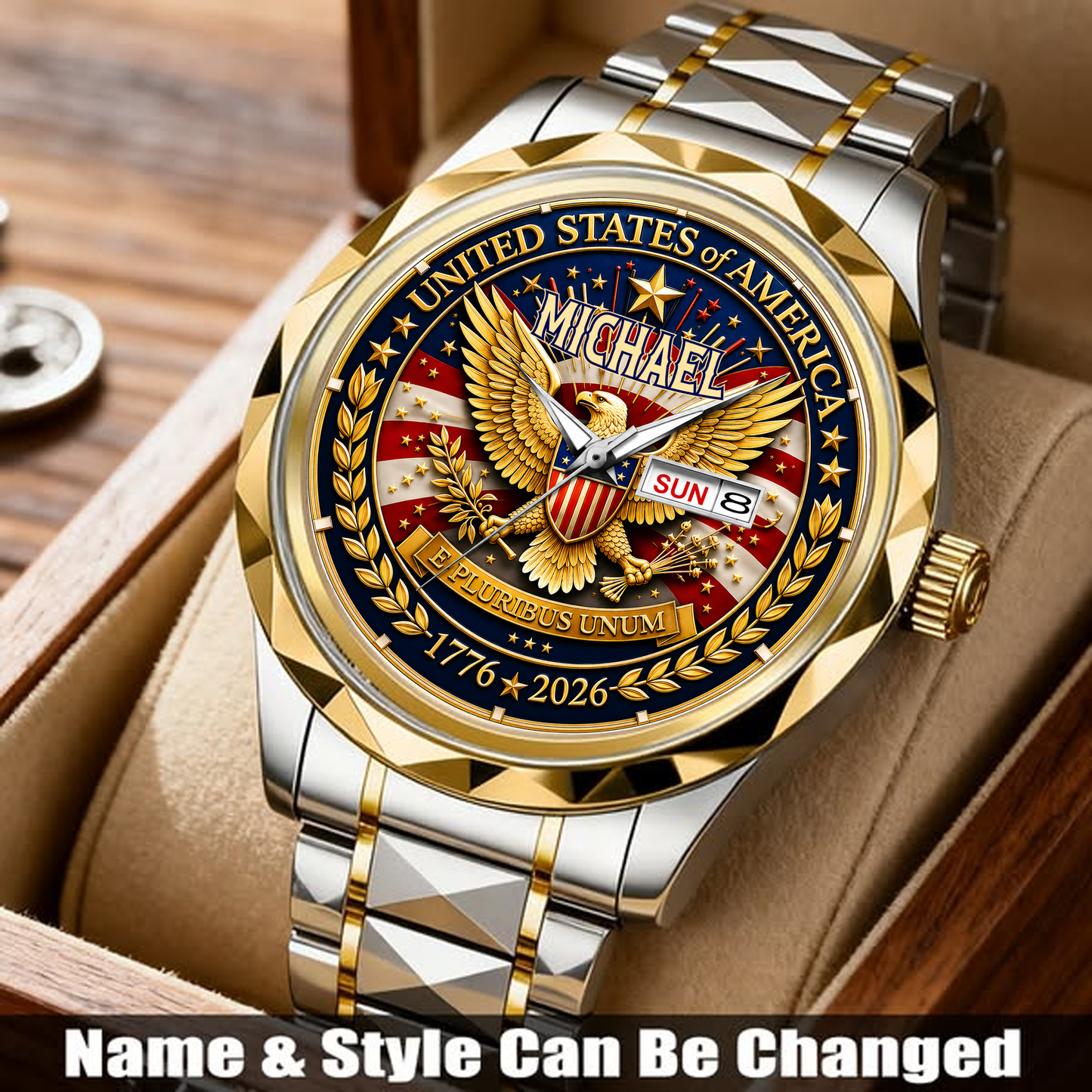 MICHAEL - TC01WT009 - Customized 250th Anniversary USA Watch