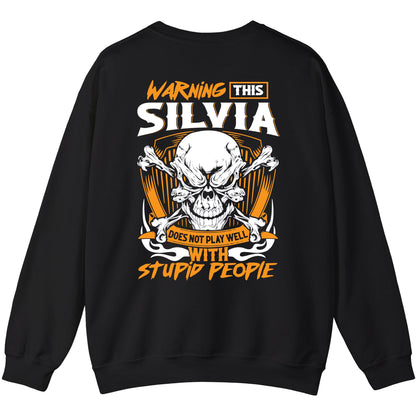 SILVIA - TC01TS003 - Warning This SILVIA Does Not Play Well With Stupid People - Personalized Shirt, Premium Gift for Anniversary
