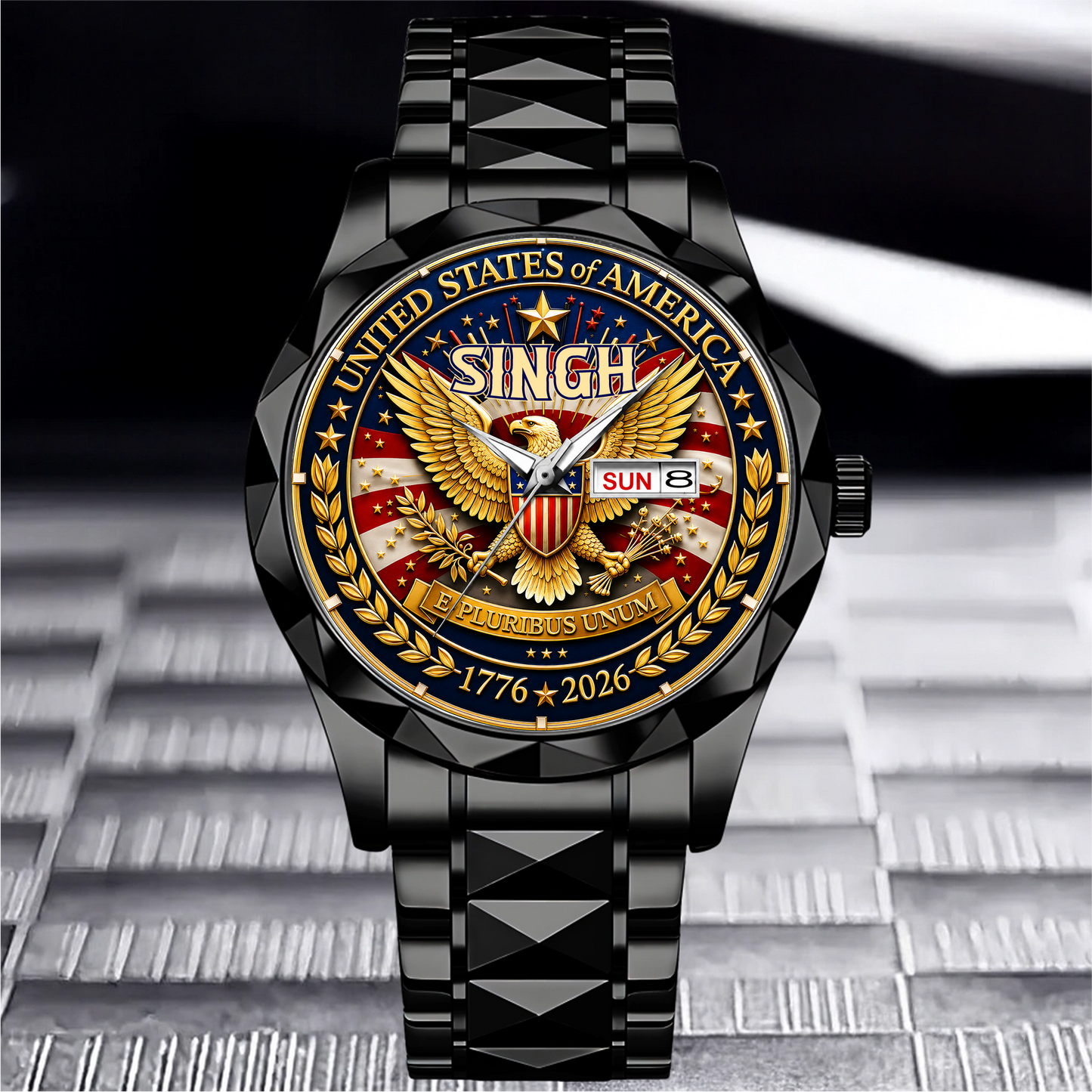 SINGH - TC01WT009 - Customized 250th Anniversary USA Watch