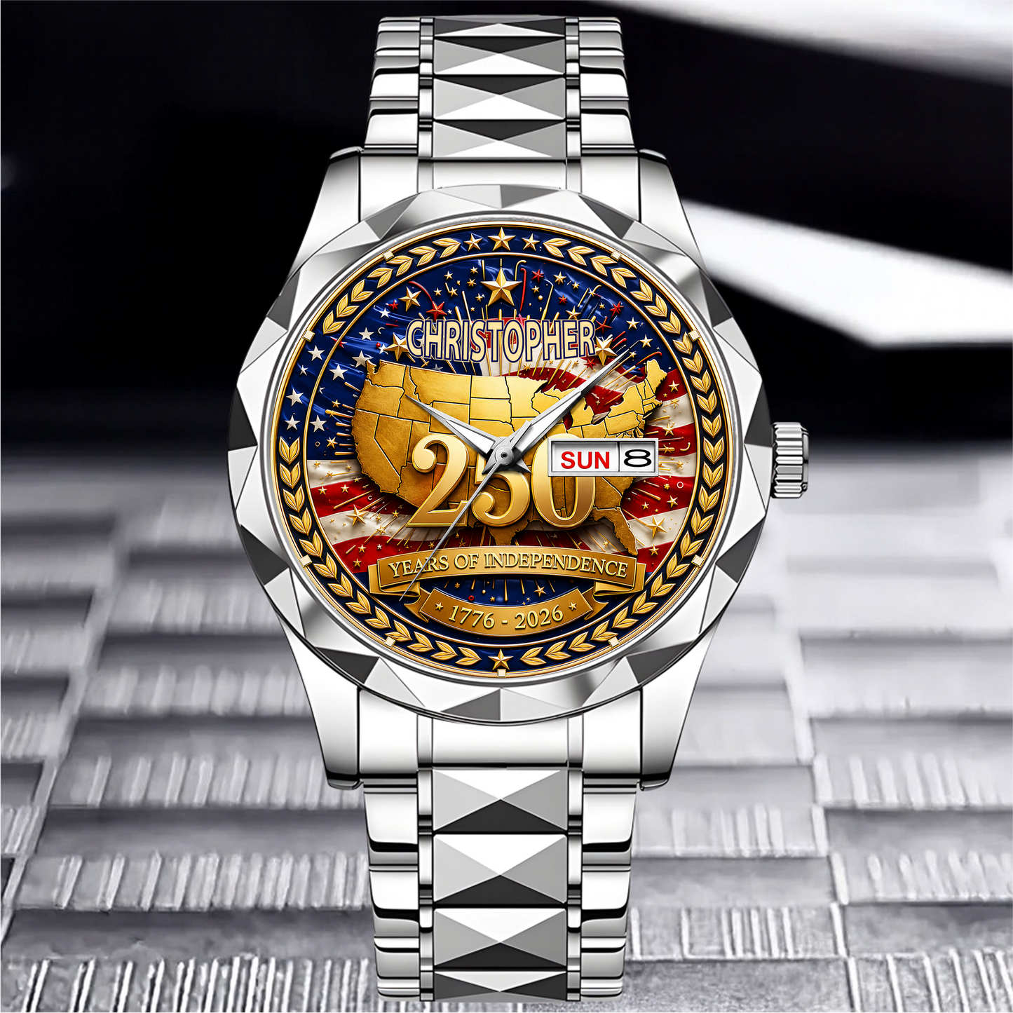 CHRISTOPHER - TC01WT010 - Customized 250th Anniversary USA Watch