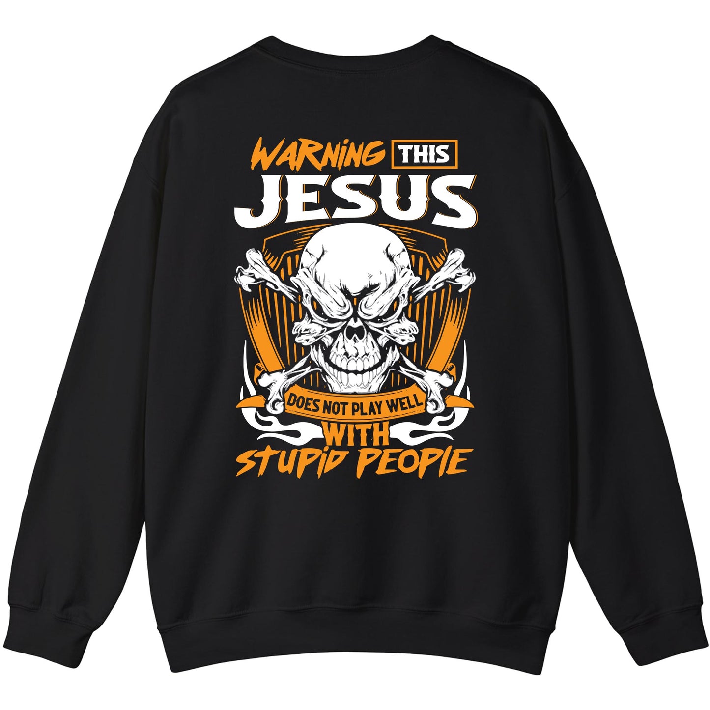 JESUS - TC01TS003 - Warning This JESUS Does Not Play Well With Stupid People - Personalized Shirt, Premium Gift for Anniversary