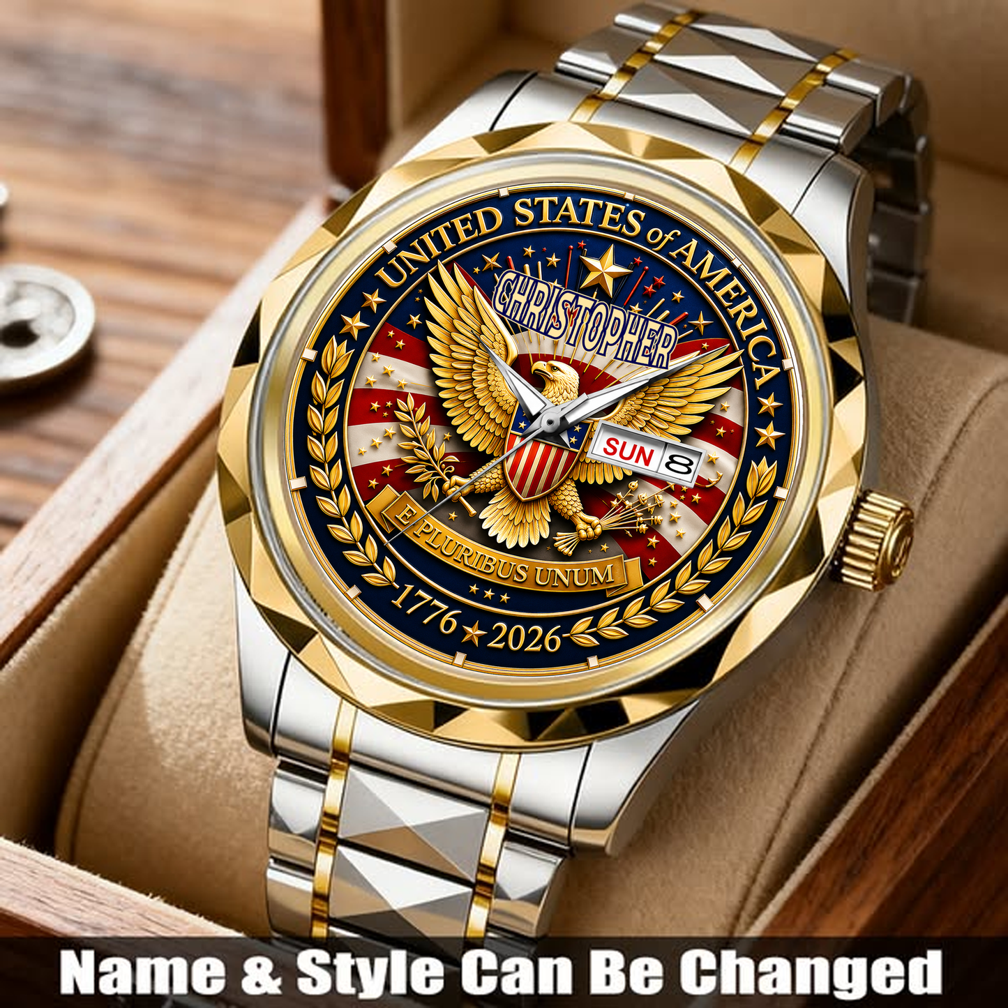 CHRISTOPHER - TC01WT009 - Customized 250th Anniversary USA Watch