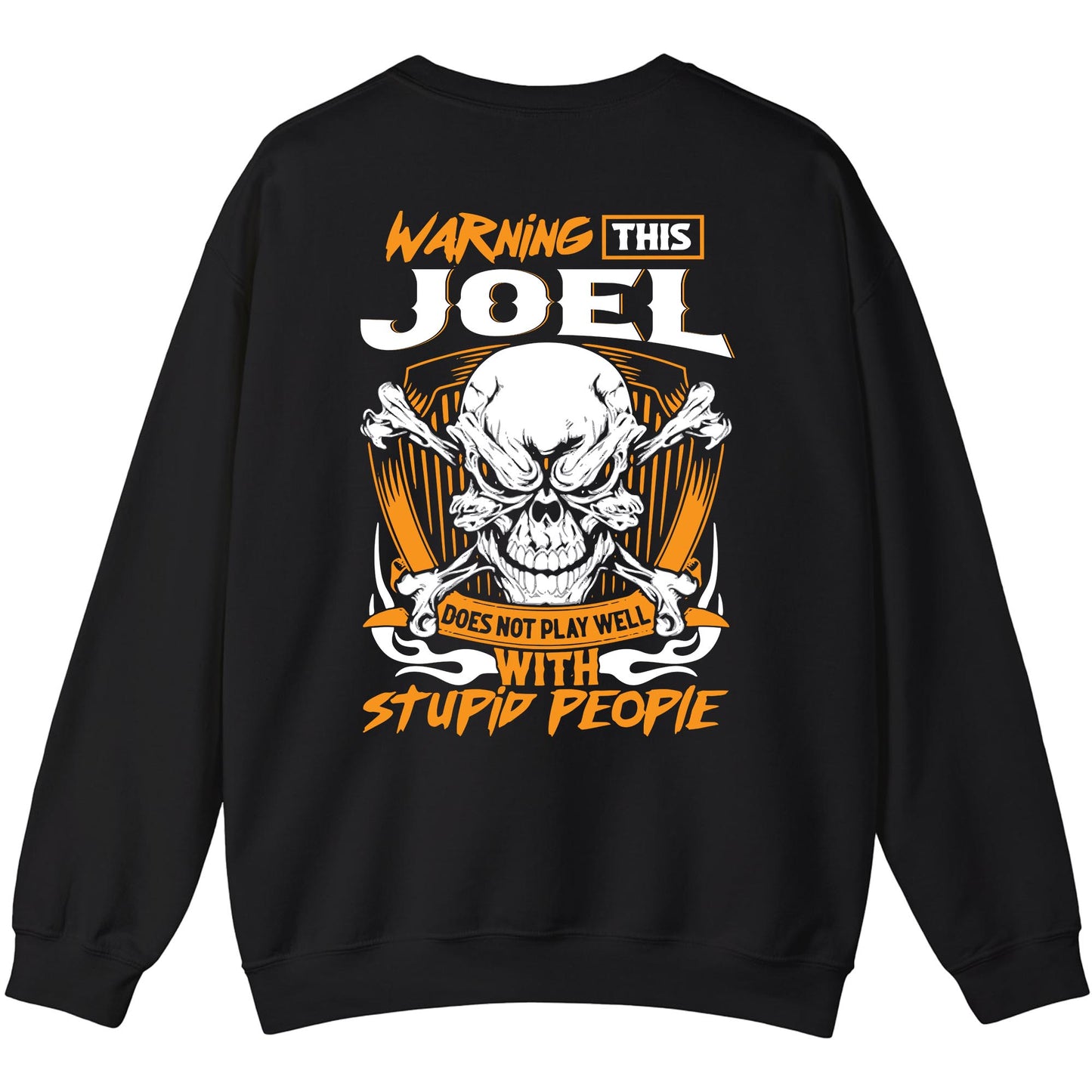 JOEL - TC01TS003 - Warning This JOEL Does Not Play Well With Stupid People - Personalized Shirt, Premium Gift for Anniversary