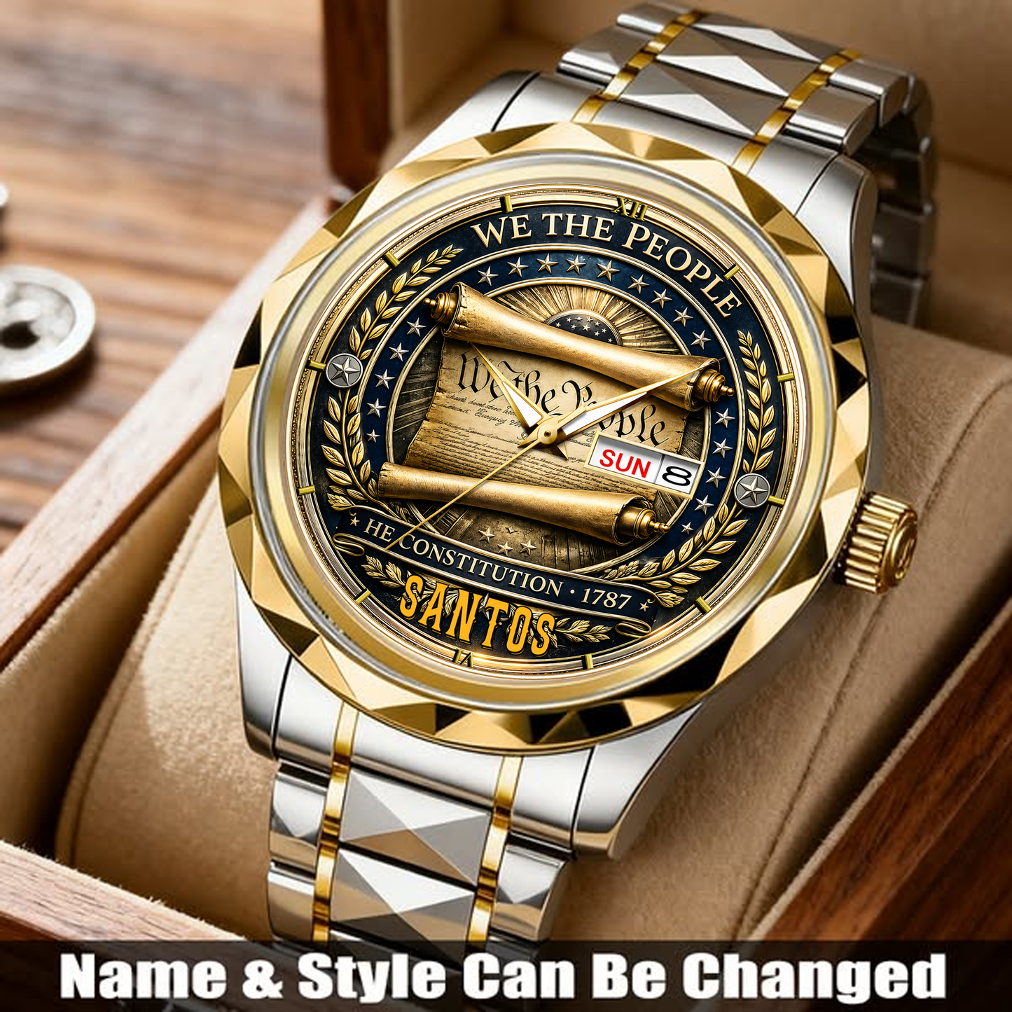 SANTOS - TC01WT008 - Constitution & Liberty Customized America 250th Anniversary Watch