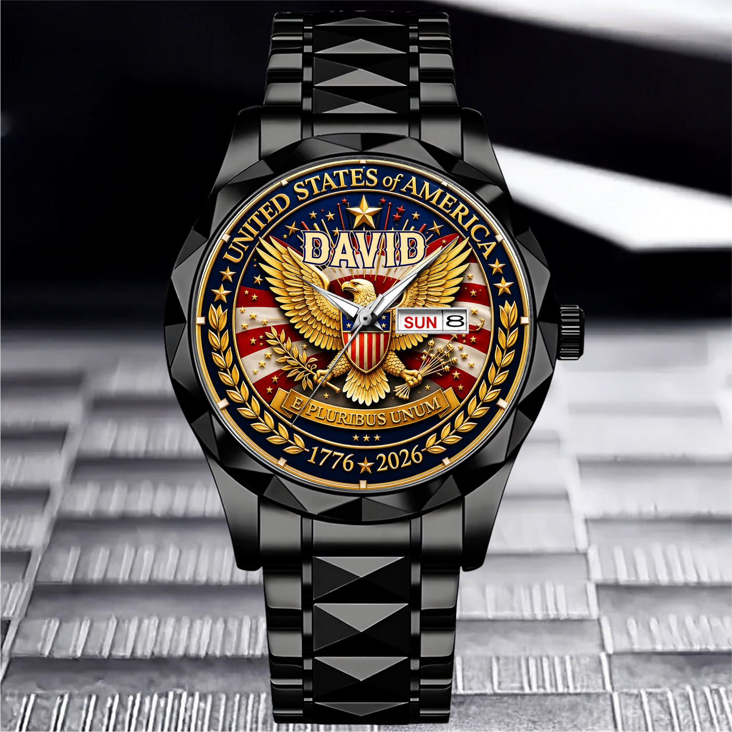 DAVID - TC01WT009 - Customized 250th Anniversary USA Watch