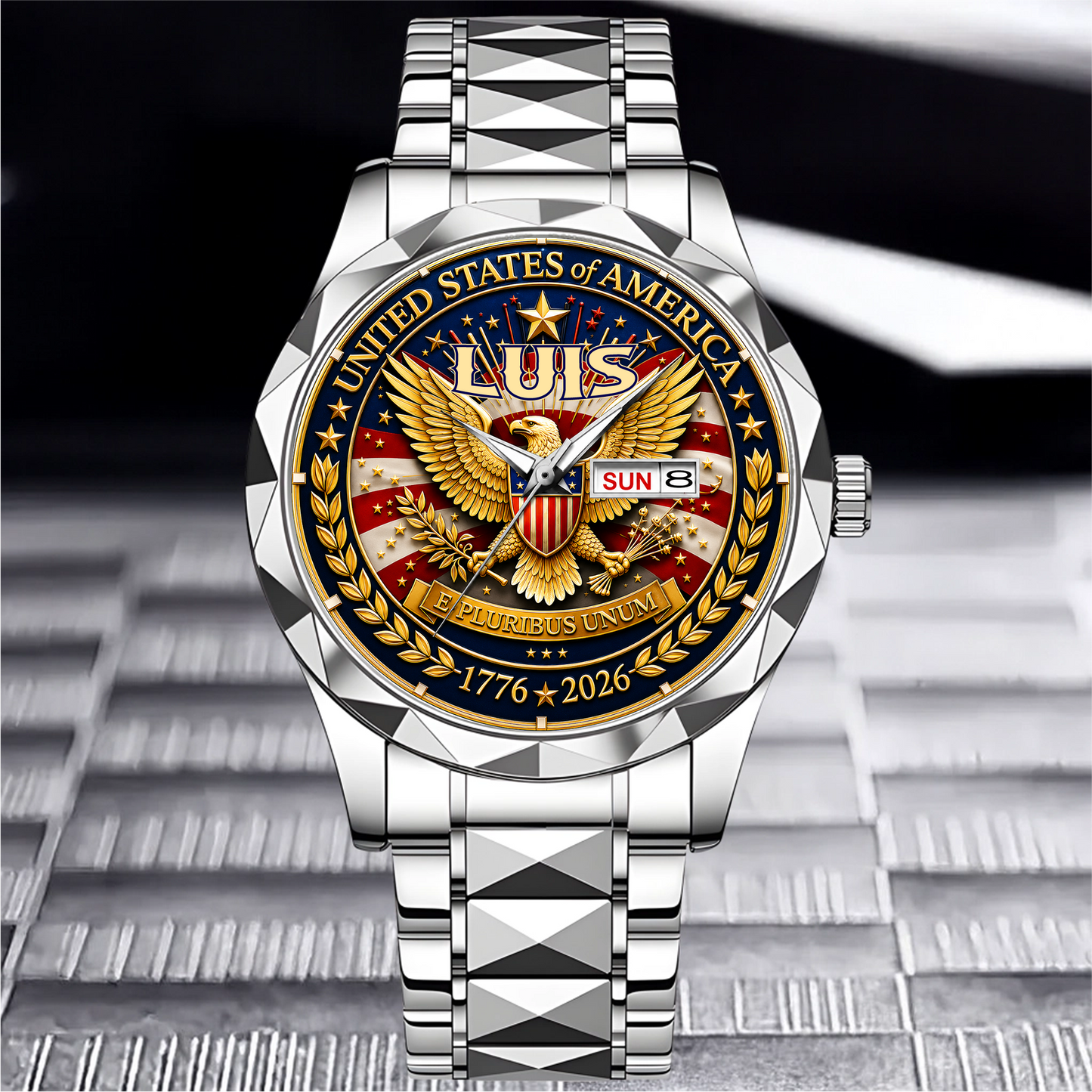 LUIS - TC01WT009 - Customized 250th Anniversary USA Watch