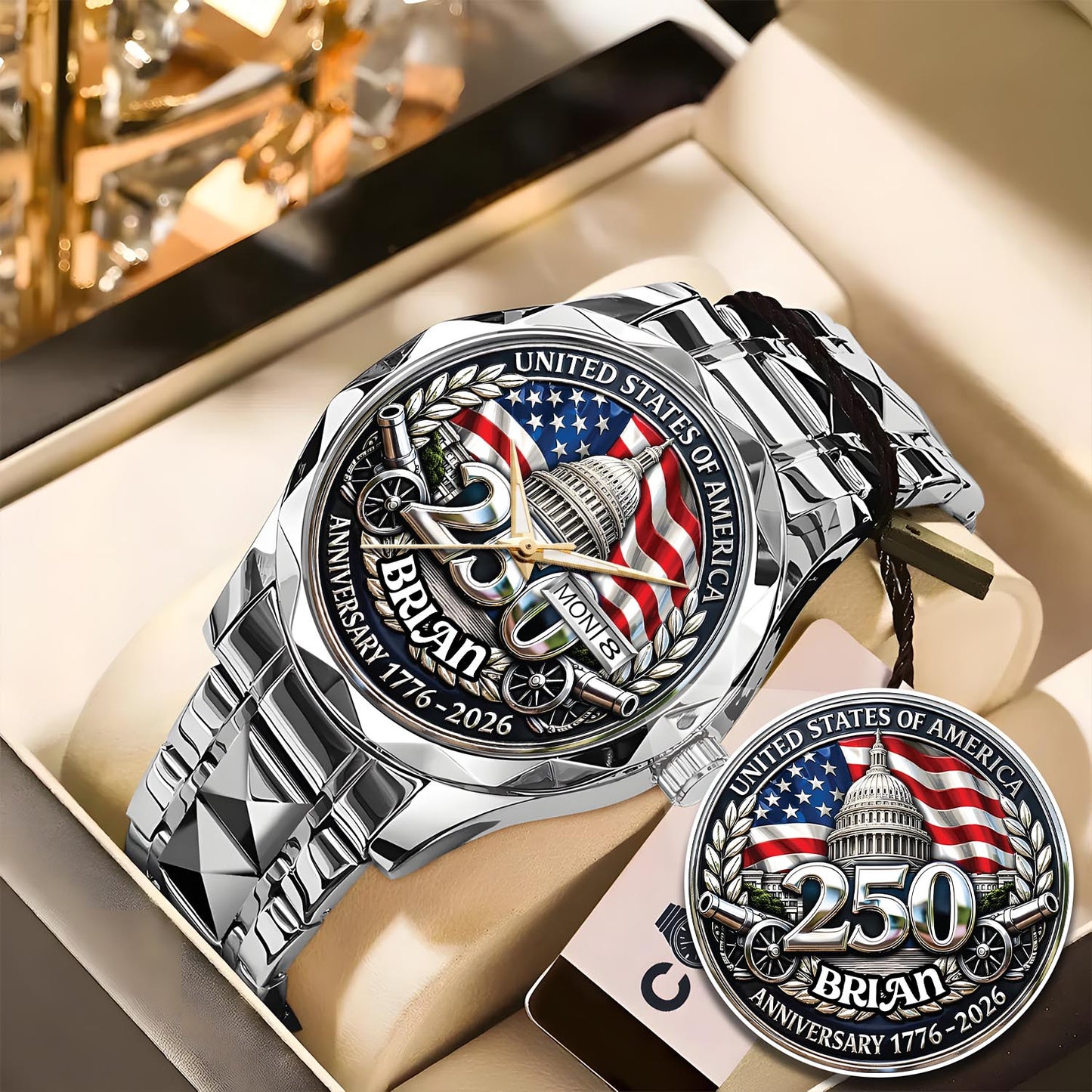 BRIAN - TC01WT005 - Customized USA 250th Anniversary Capitol Watch
