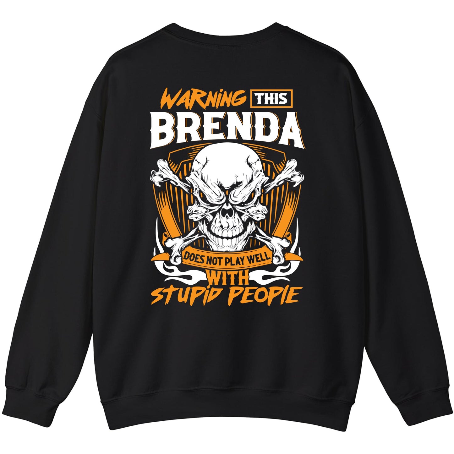 BRENDA - TC01TS003 - Warning This BRENDA Does Not Play Well With Stupid People - Personalized Shirt, Premium Gift for Anniversary
