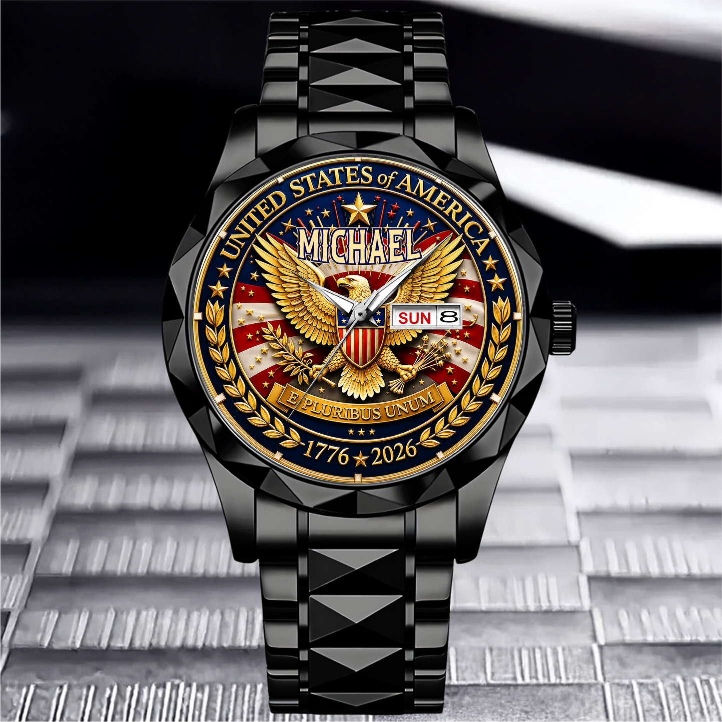 MICHAEL - TC01WT009 - Customized 250th Anniversary USA Watch