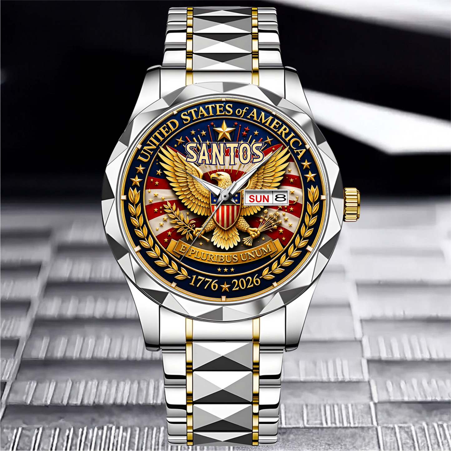 SANTOS - TC01WT009 - Customized 250th Anniversary USA Watch